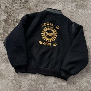 Vintage 80s LOCAL 19 UAW REGION 1D Jacket size xl streetwear retro work utlity